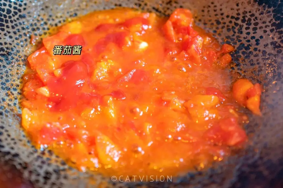 Summer appetizer fast dish|Hairy belly shrimp with tomato sauce is slippery step 0