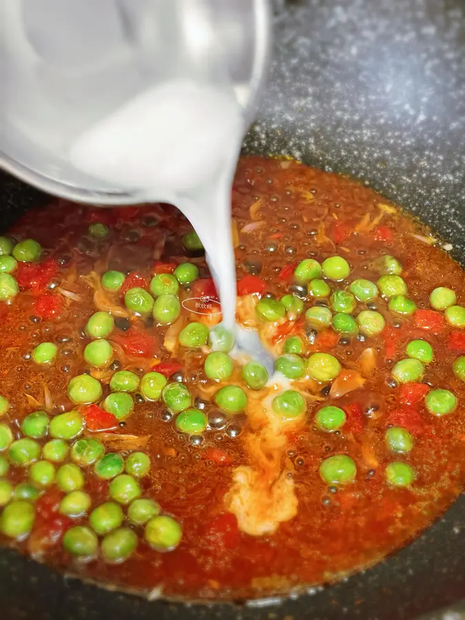 Tomato crispy tofu step 0