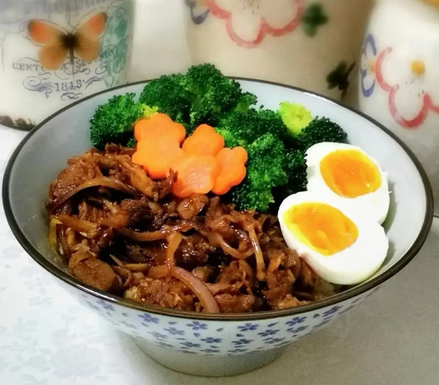 Fat beef rice  is simple and fast step 0