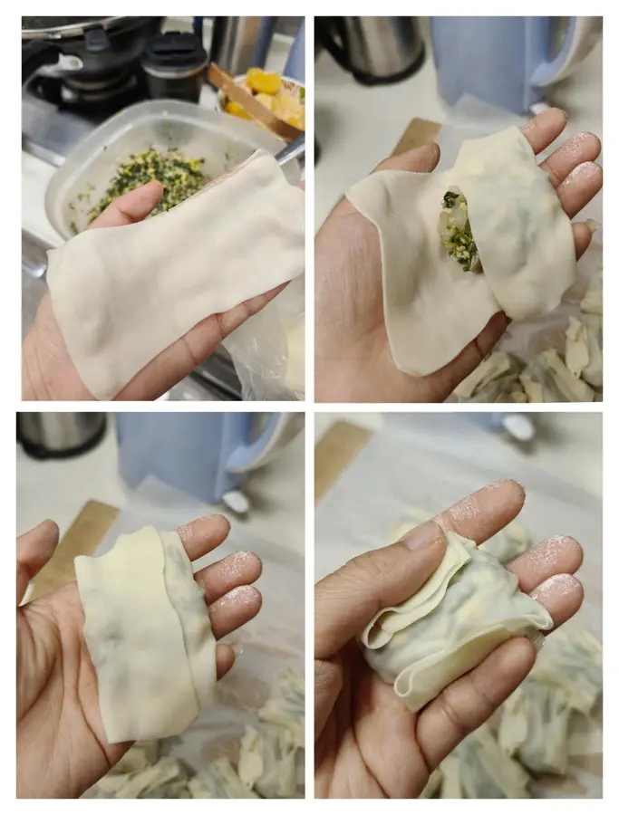 Lazy steamed dumplings: super fast hand capsule, shrimp, eggs, wonton skin version step 0