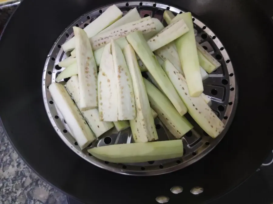 Eggplant with minced meat ã€Super riceã€‘ step 0