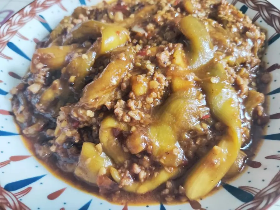 Eggplant with minced meat 【Super rice】