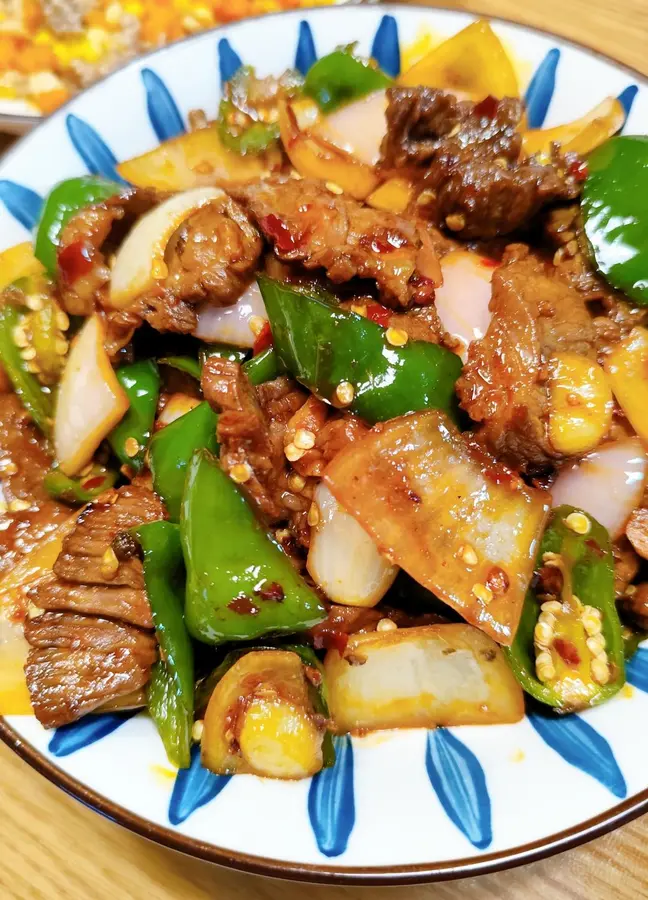 Dry pot beef ~ onion stir-fried beef step 0