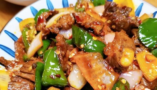 Dry pot beef ~ onion stir-fried beef