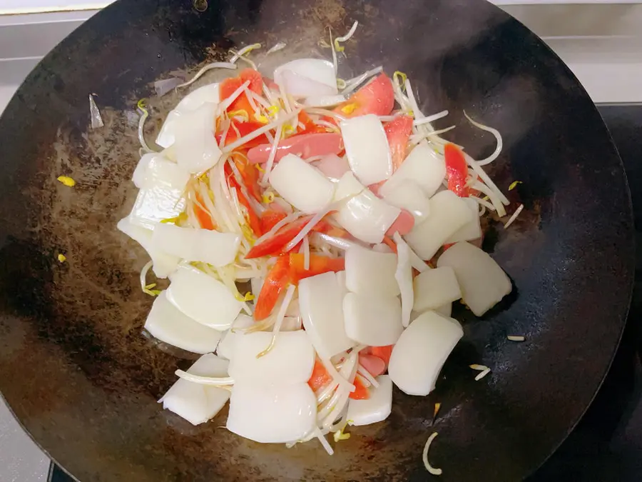 Homemade fried rice cakes step 0