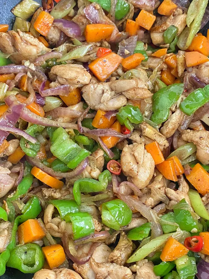 Super meals! Low-fat and non-firewood diced chicken step 0