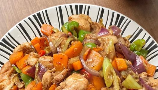 Super meals! Low-fat and non-firewood diced chicken