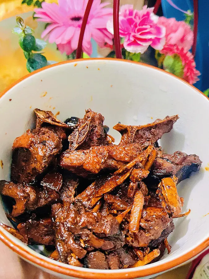 Food/simple version of fragrant and hot sand ginger chicken~ step 0