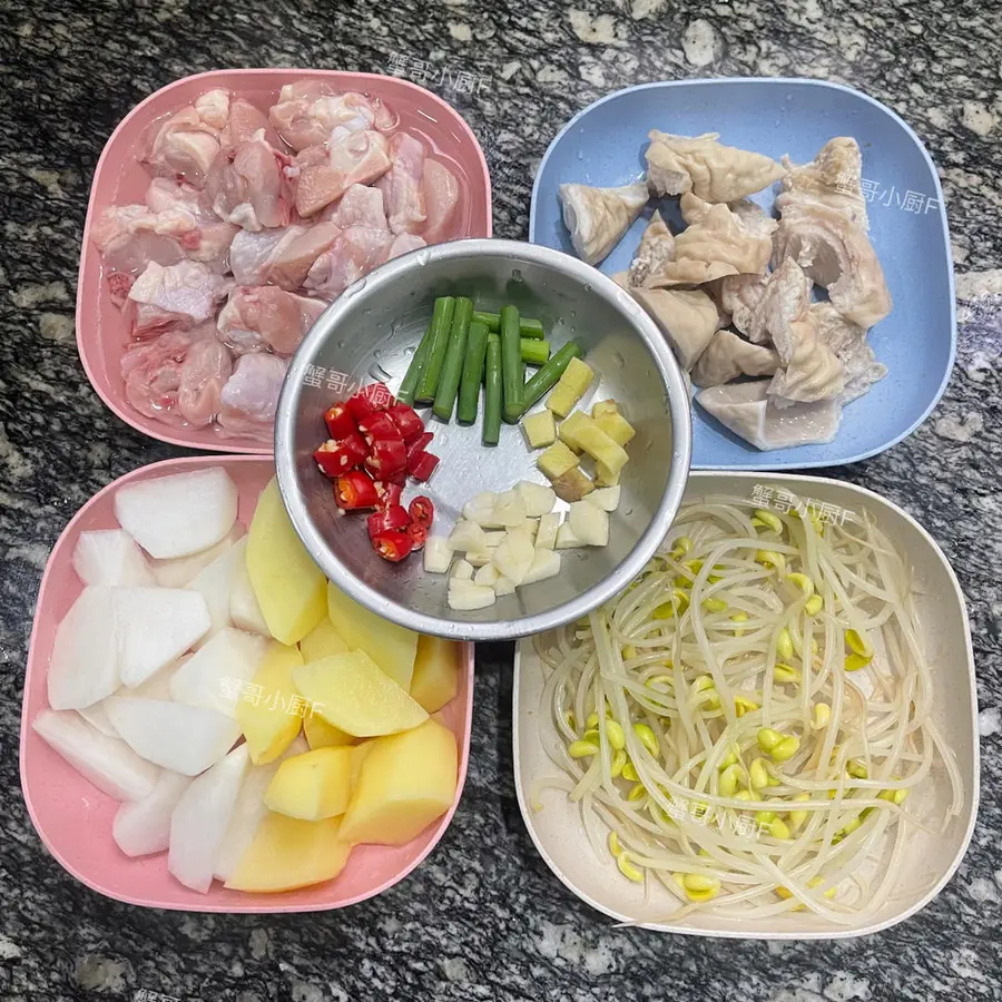 ãŠ™ï¸ Sichuan-style red soup fat intestine chicken, flavorful rice step 0