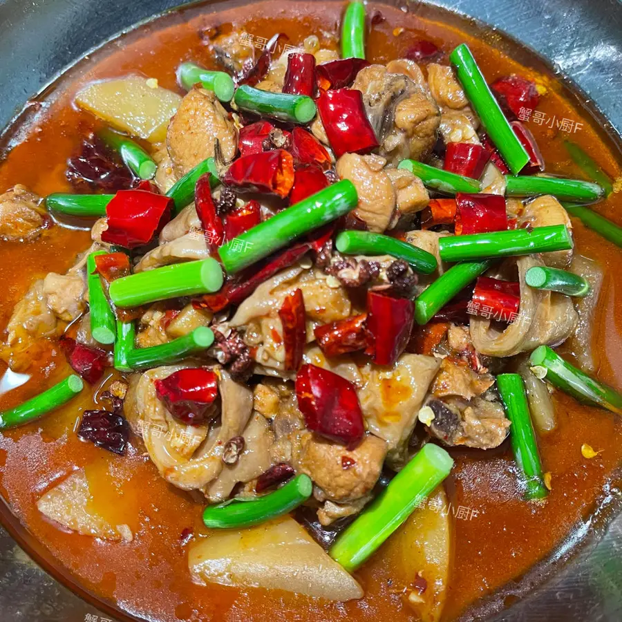 ㊙️ Sichuan-style red soup fat intestine chicken, flavorful rice