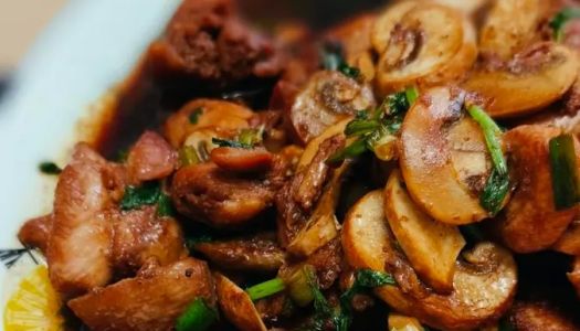 Fat reduction recipe ┆Stir-fried chicken thigh with mushrooms ┆ Chicken thigh meat without firewood is super rice