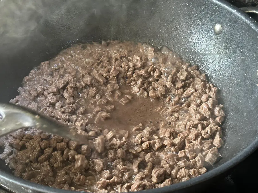 Super rice/simple version of homemade beef sauce step 0