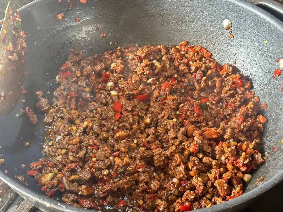 Super rice/simple version of homemade beef sauce step 0