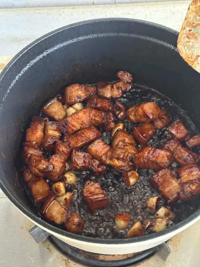 Salty and braised pork with super rice step 0