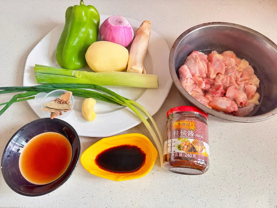 Master Recipe|Braised chicken nuggets with Zhuhou sauce for super rice step 0