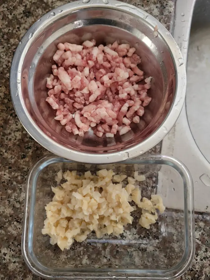 Rice dish (melon salted steamed pork cake) step 0