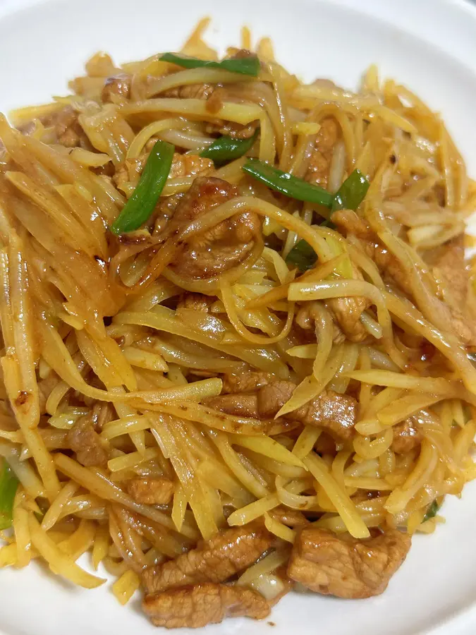 Simple and quick fried shredded pork with shredded potatoes! Bibimbap!! step 0