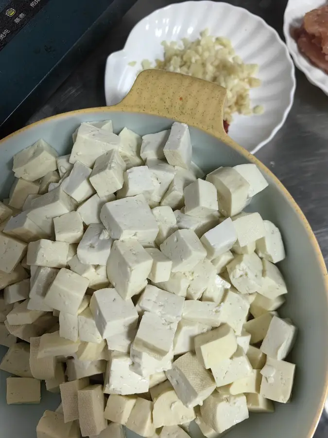 Pork foam tofu that goes well with rice step 0