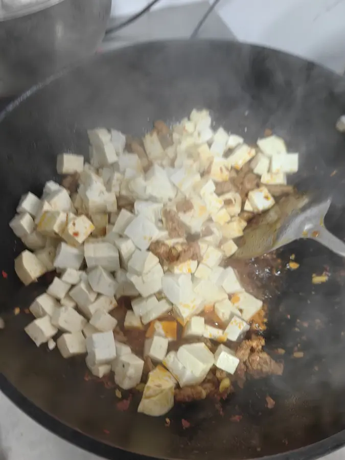 Pork foam tofu that goes well with rice step 0