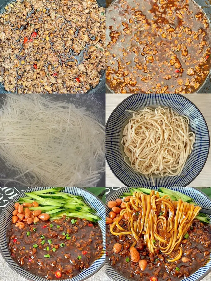 I really want you to taste this bowl of meat sauce noodles , it's so fragrant and fragrant step 0