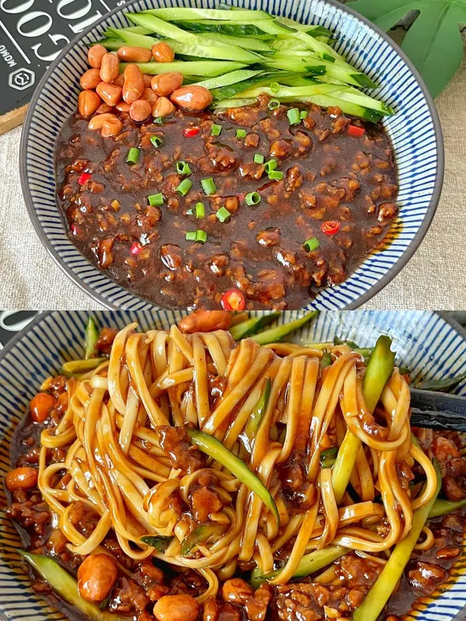 I really want you to taste this bowl of meat sauce noodles , it's so fragrant and fragrant