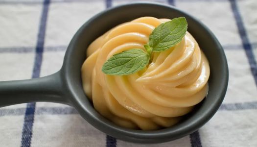 Custard sauce of baked all-purpose sauce