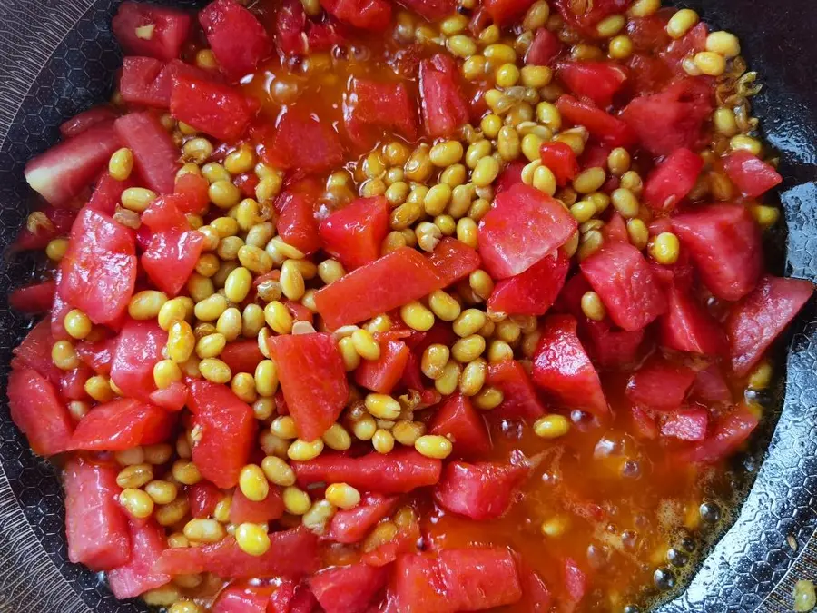  Watermelon sauce beans step 0