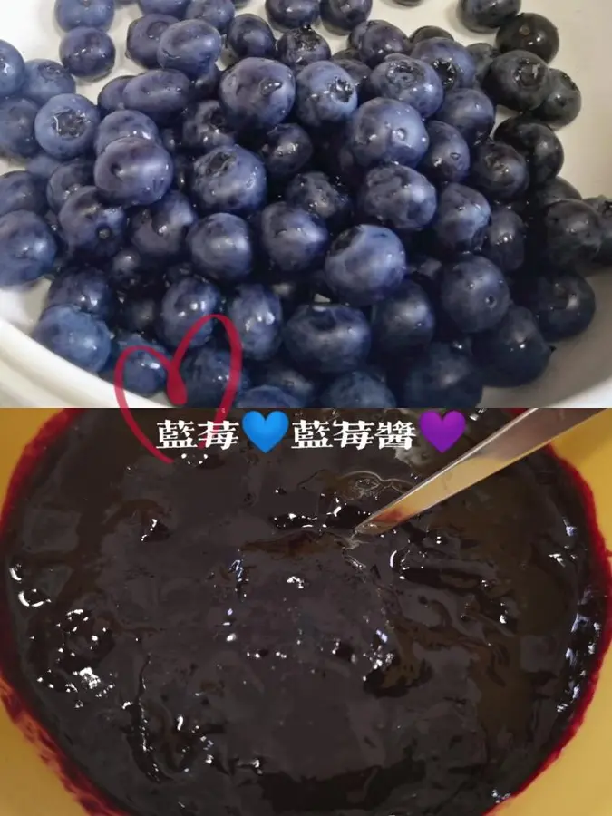 Homemade blueberry jam [this recipe is amazing, it tastes amazing]