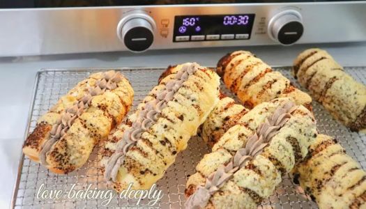 Oreo Crispy Sauce Bread|Crunchy|Cream Included