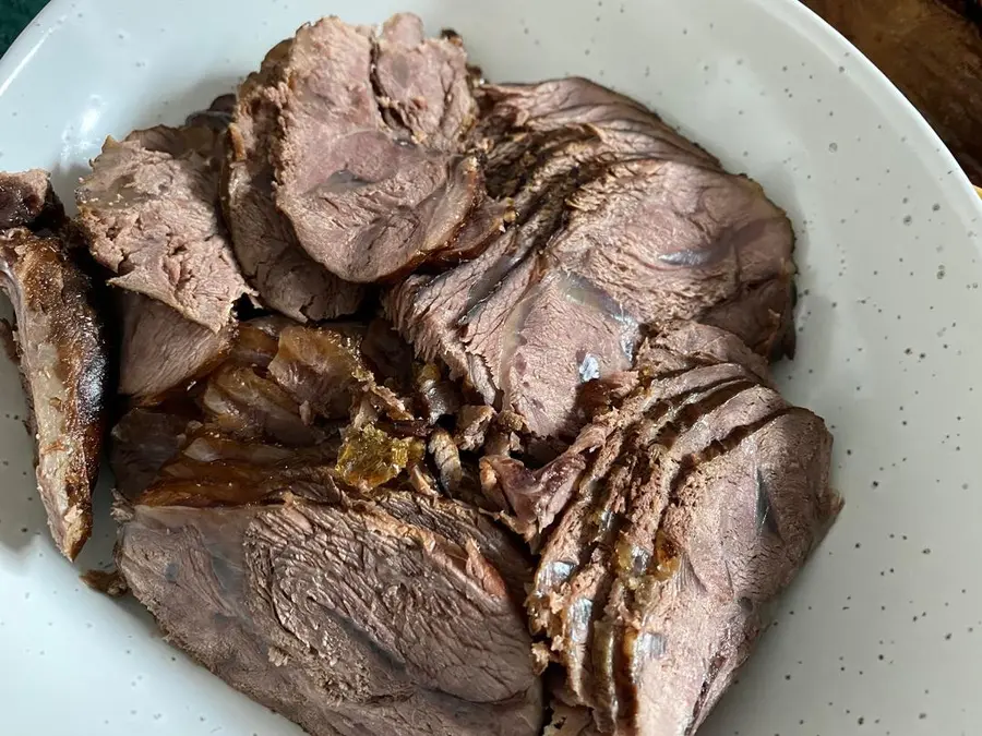 Super simple rice cooker version with beef tendon sauce step 0