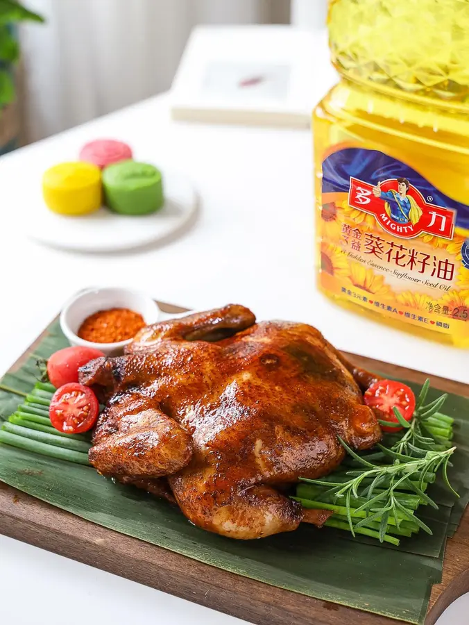 Tea-flavored soy sauce chicken