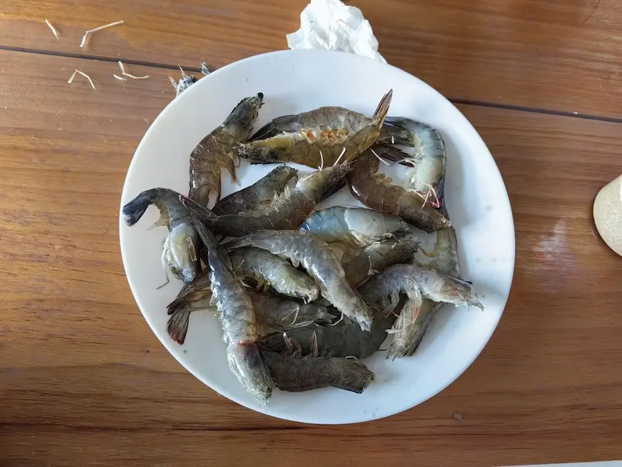 Prawns with garlic and pepper salt step 0