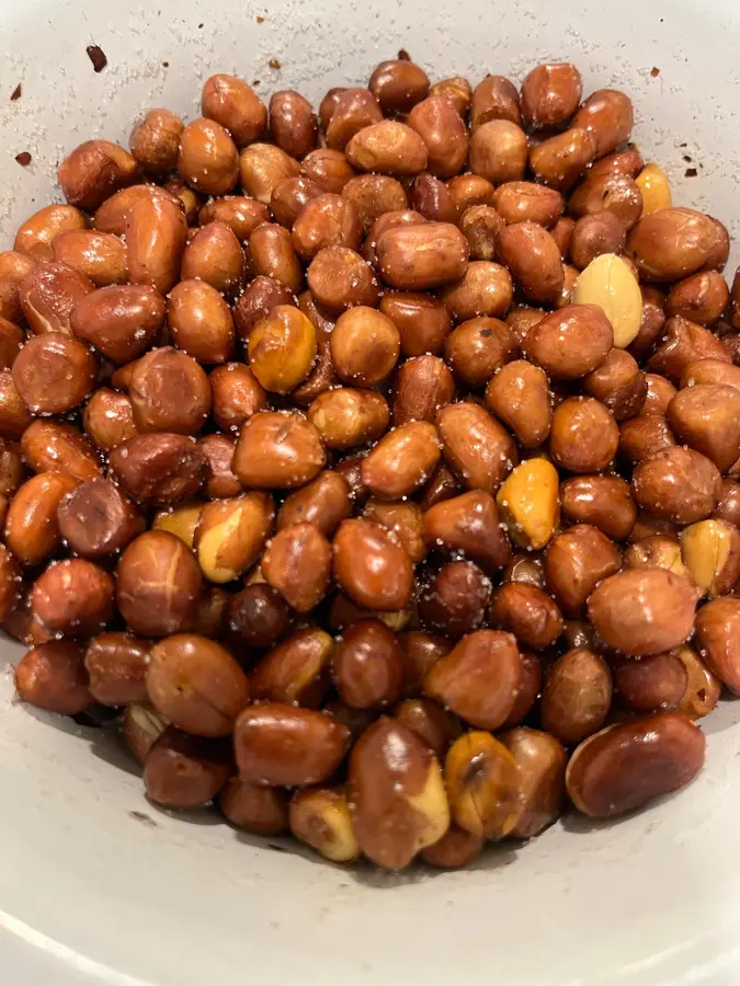 Deep-fried peanuts