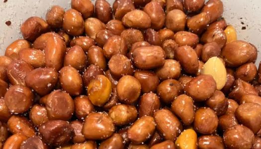 Deep-fried peanuts