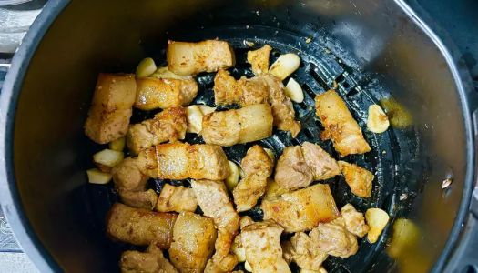 The cumin grilled pork belly  air fryer  is fat but not greasy