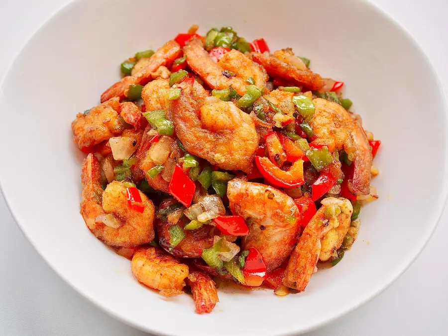 Salt-and-pepper shrimp that do not spit out the shell