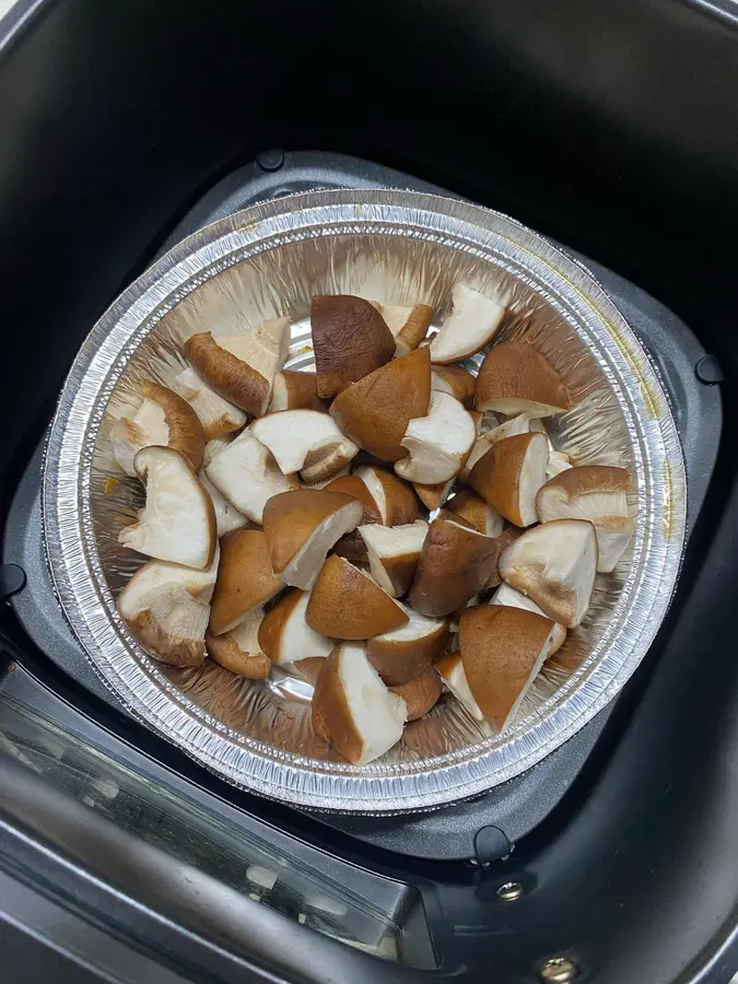 Barbecue mushrooms in the palm of your hand step 0