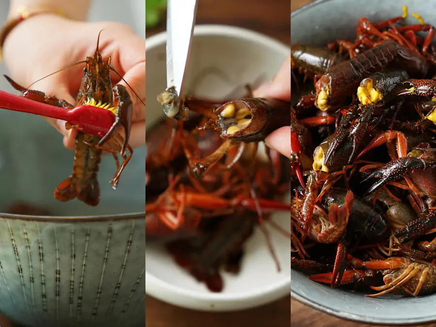 Crayfish with garlic butter step 0