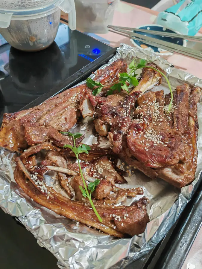 Oven version of homemade grilled lamb chops