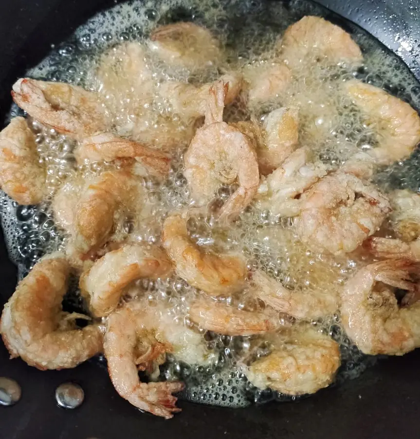 Salt and pepper shrimp  step 0