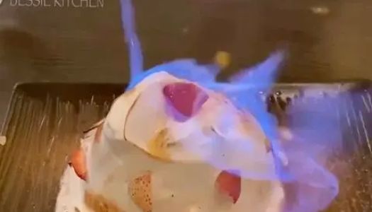 Baked Alaska, Christmas, Valentine's Day classic desserts