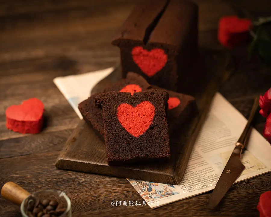 【Valentine's Day Special】Chocolate Red Heart Pound Cake