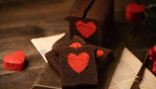 【Valentine's Day Special】Chocolate Red Heart Pound Cake