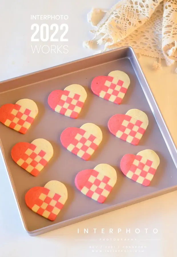 Valentine's Day limited ✔ red heart plaid biscuits