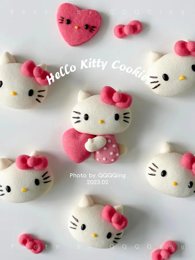 Valentine's Day special Hello â¤ï¸ Kitty butter cookies step 0