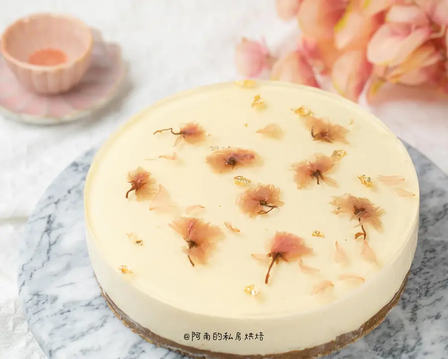 【Valentine's Day Special】Oven-free! Japanese-style cherry blossom cheesecake