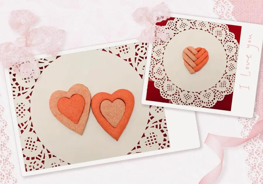 Two kinds of Valentine's Day cookies step 0