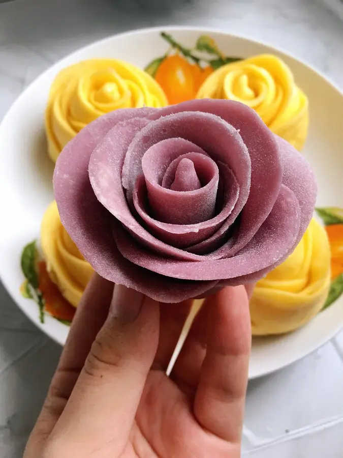 Tanabata gift rose steamed bun