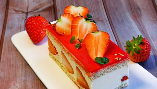 How can you do Valentine's Day without her - French strawberry cake