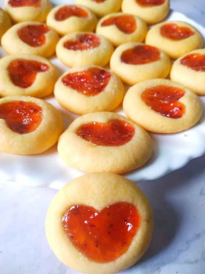 â¤ï¸ Valentine's Day crispy biscuits do not crack, no whipping, no mold step 0